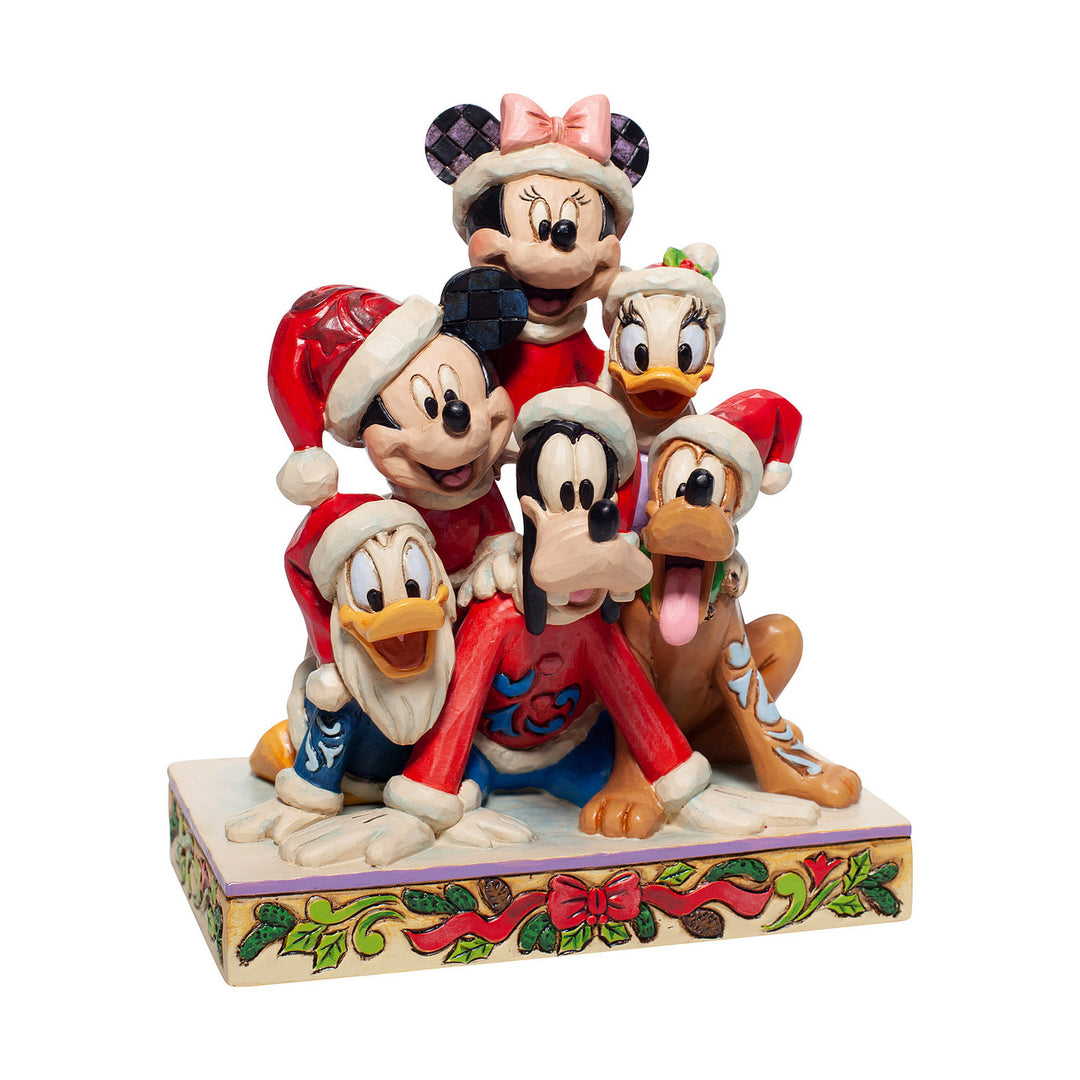 Disney Mickey und Freunde mit Weihnachtsmützen