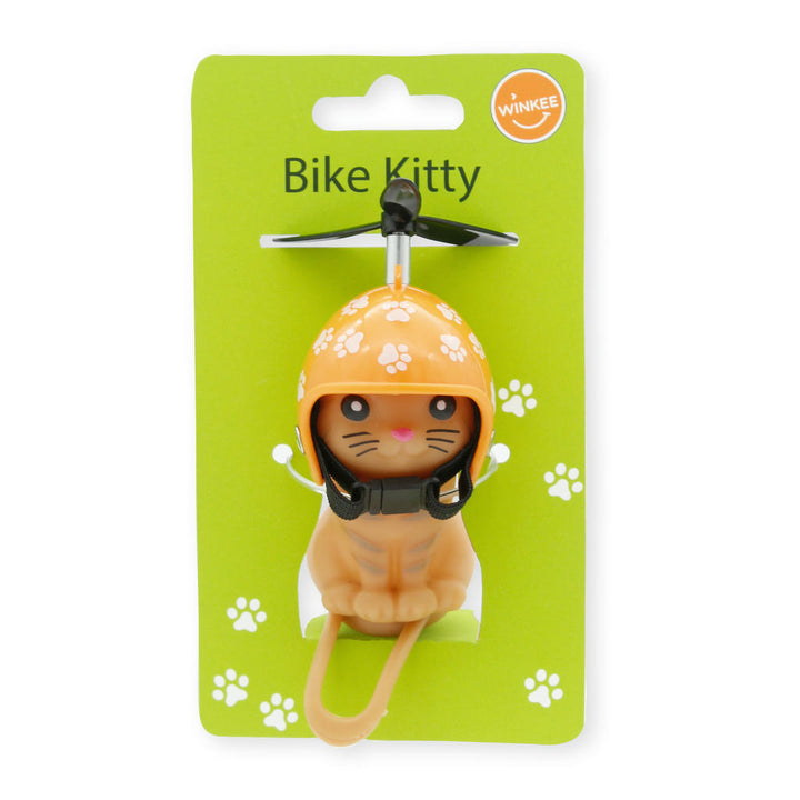 Fahrrad Lenker Klingel Hupe Katze Kätzchen Propellerhelm