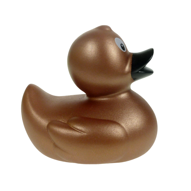 Mini Kupfer Bronze Ente Badeente Quietscheente Factotum – Entengalerie