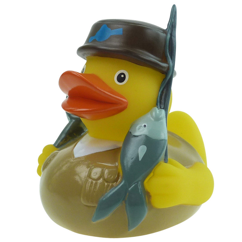 Angeln Angelsport Ente Badeente Quietscheente Factotum