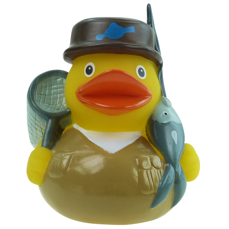 Angeln Angelsport Ente Badeente Quietscheente Factotum