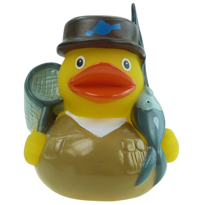 Angeln Angelsport Ente Badeente Quietscheente Factotum