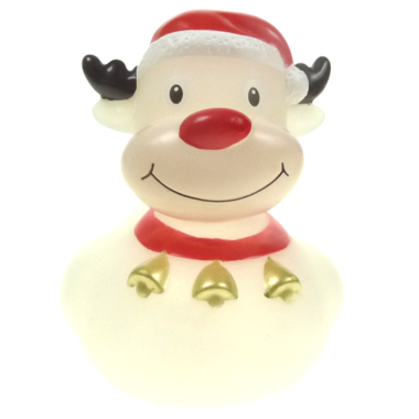 Rudi Rentier Gefrostet Weihnachten Badeente Quietscheente Factotum