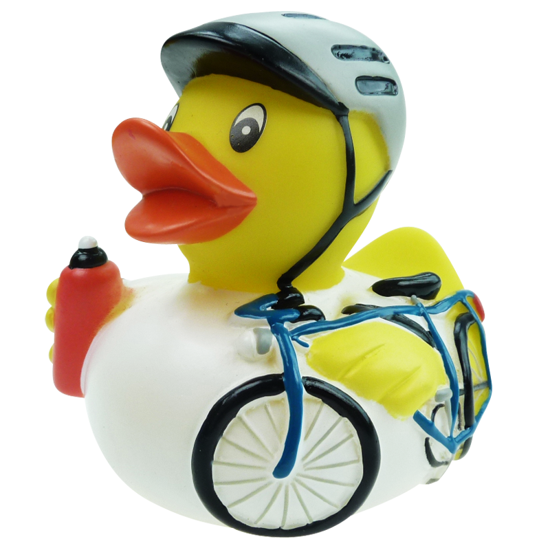 fahrrad ente mit helm Fahrrad Rad Fahren Ente Badeente Quietscheente Factotum – Entengalerie