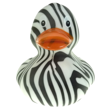 Zebra Badeente Quietscheente Gummiente Factotum – Entengalerie