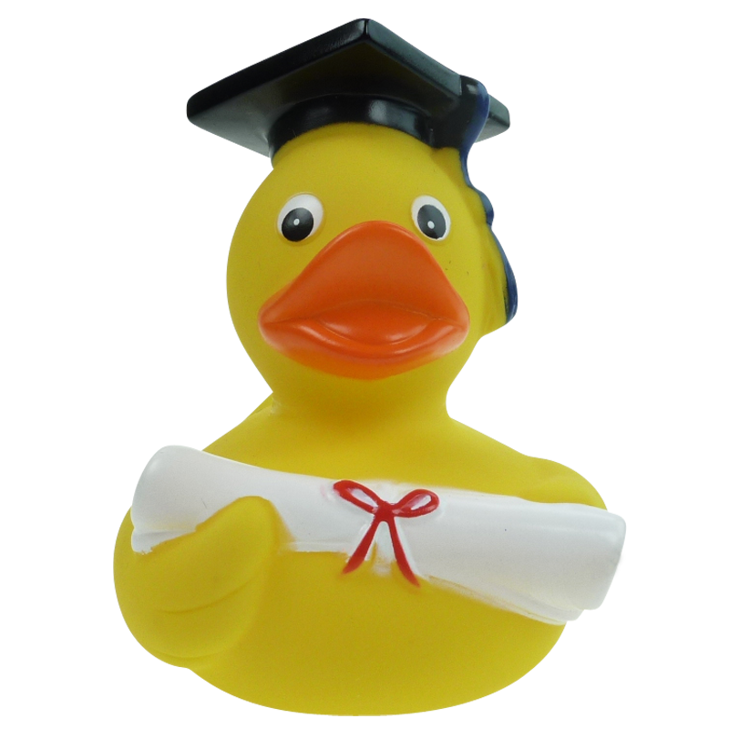 Bachelor Master Abschluss Ente Badeente Quietscheente Factotum