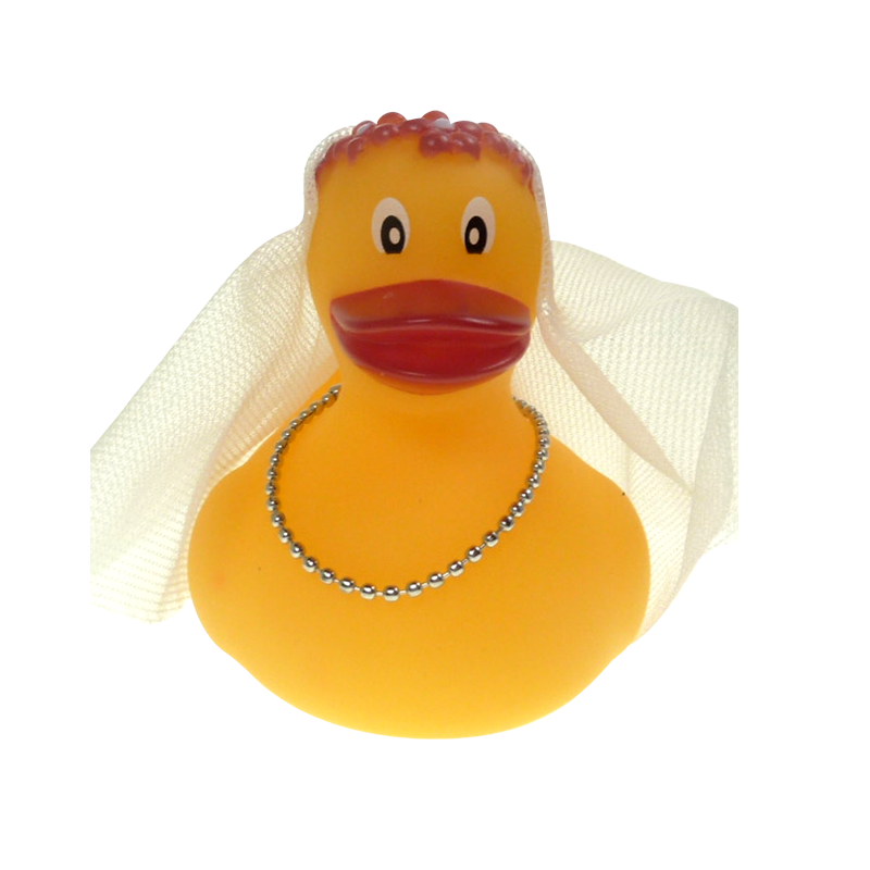 Mini Braut Hochzeit Ente Badeente Quietscheente Factotum