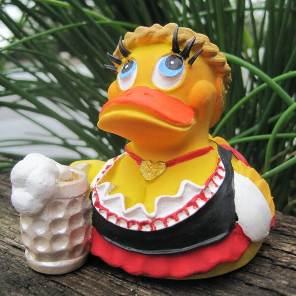 Bayerin Dirndl Bier Duck Badeente Naturkautschuk Lanco