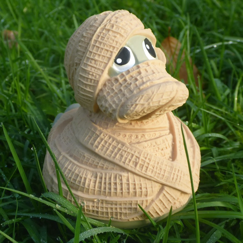 Mumie Duck Quietscheente Badeente Naturkautschuk Lanco