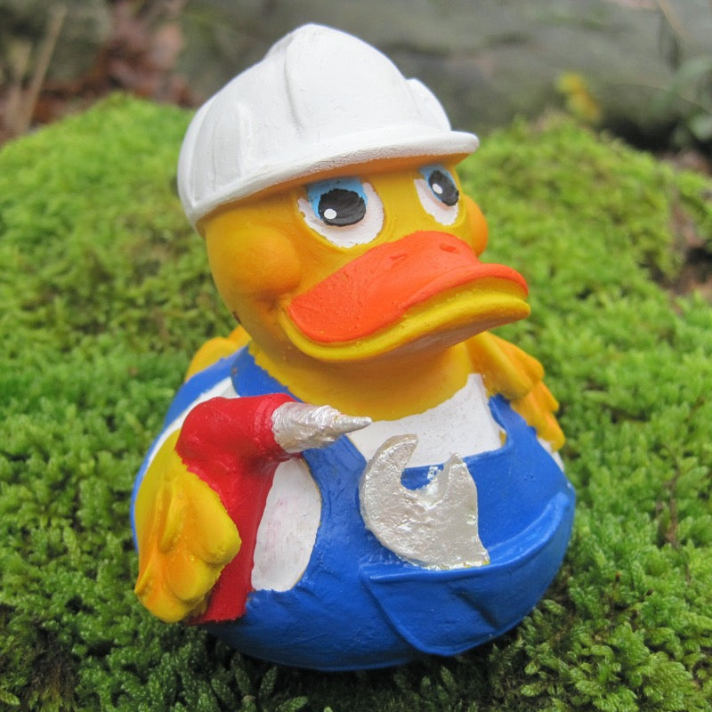 Handwerker Duck Quietscheente Badeente Lanco