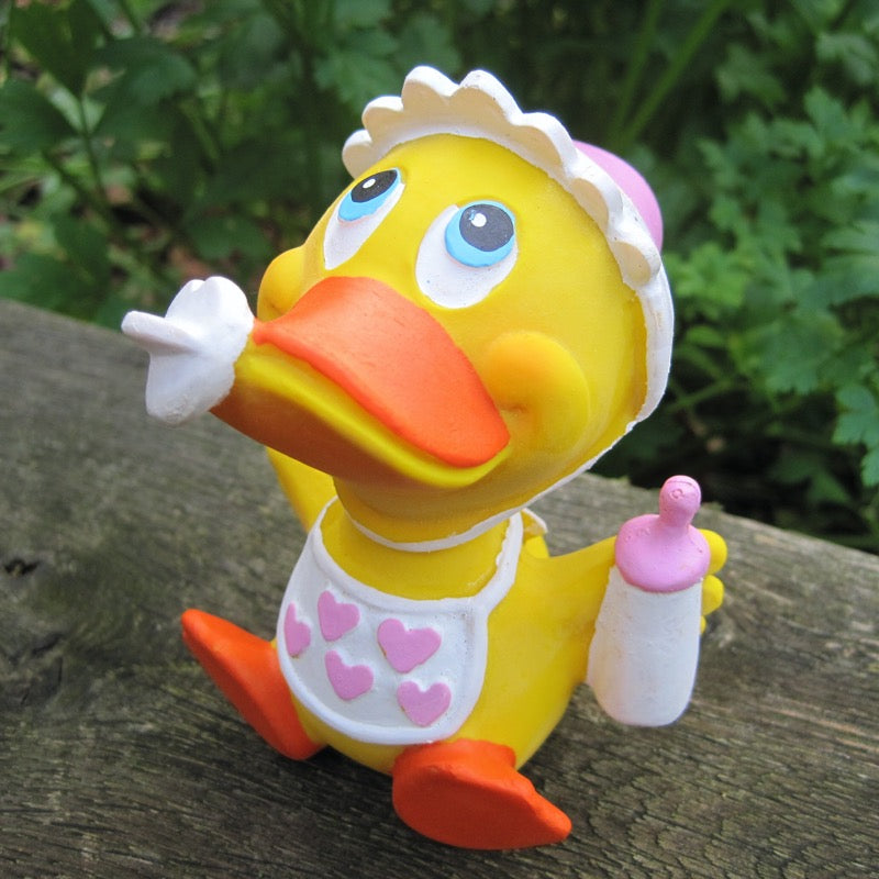 Baby Girl Mädchen Duck Quietscheente Badeente Lanco