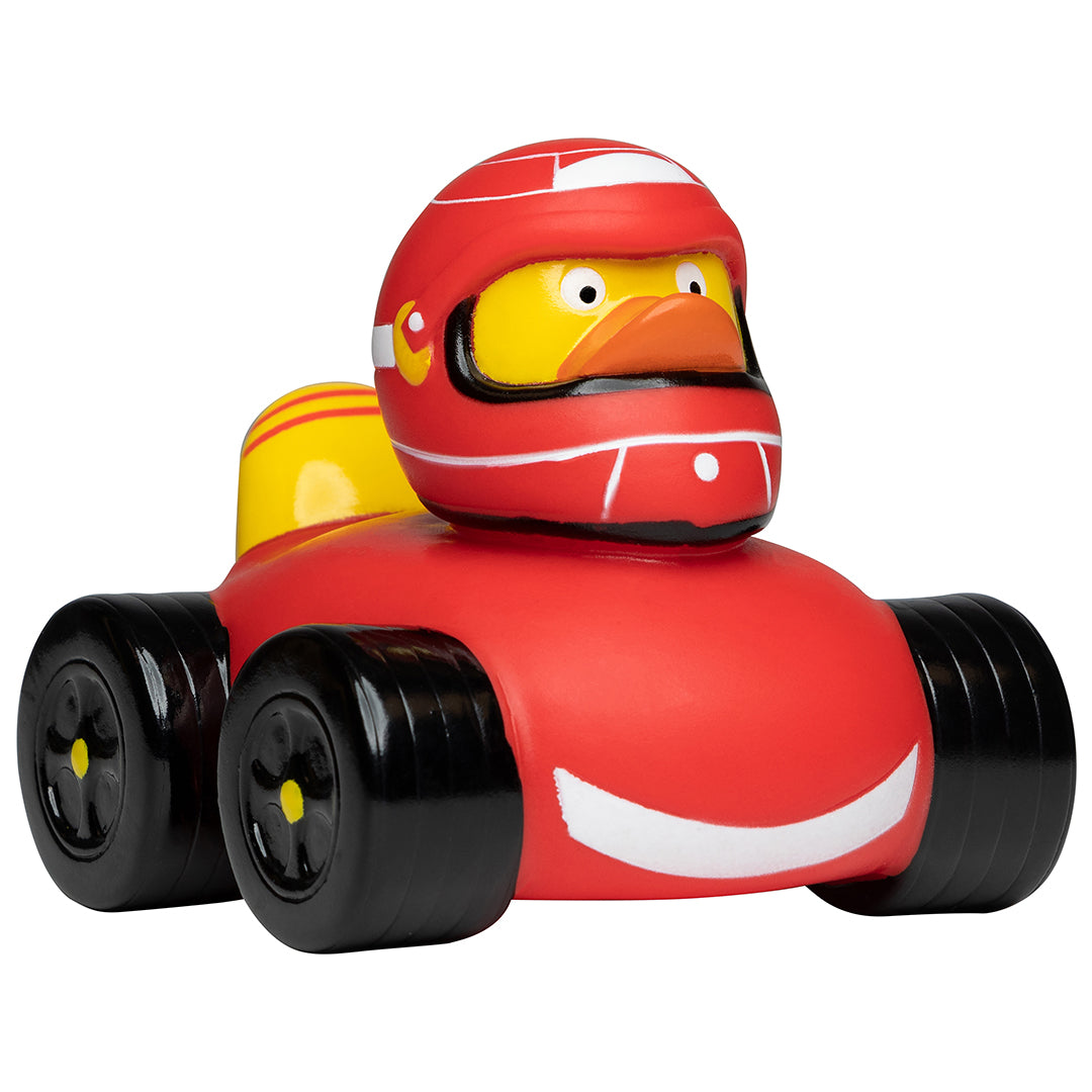Rennauto Rot Race Motorsport Ente Badeente Quietscheente Schnabels