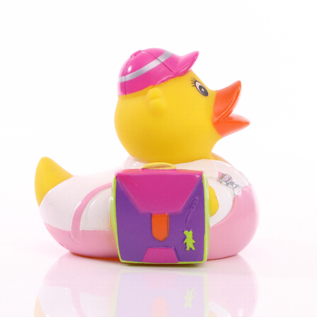 Einschulung Erstklässlerin Pink Ente Badeente Schnabels