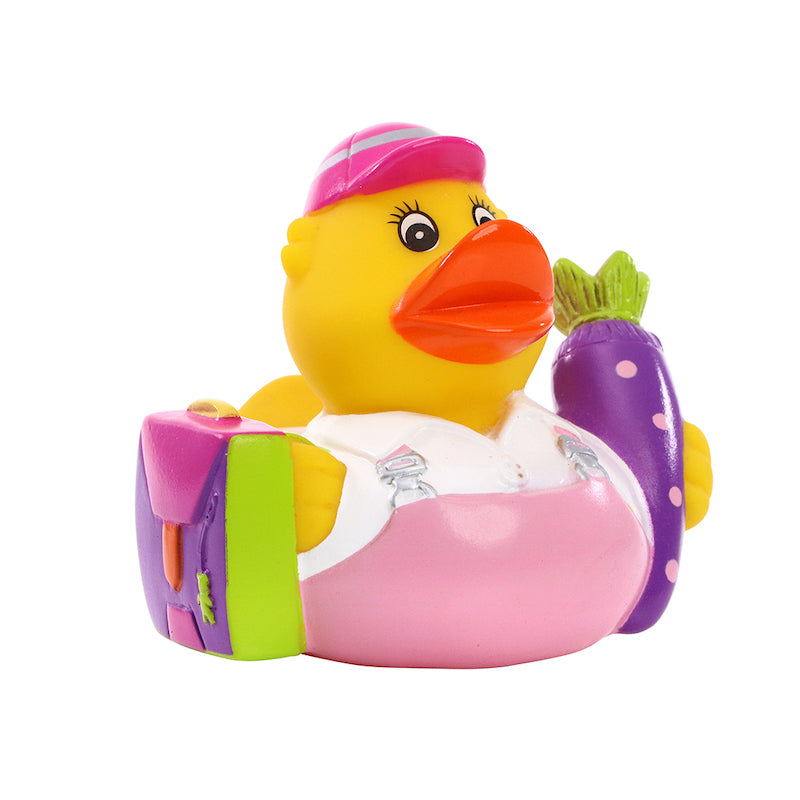Einschulung Erstklässlerin Pink Ente Badeente Schnabels