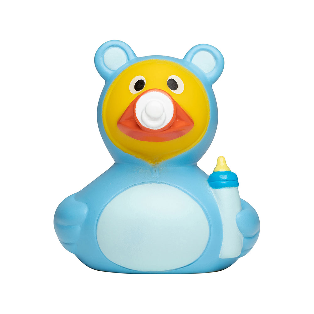Baby Ente Hellblau Junge Badeente Quietscheente Schnabels