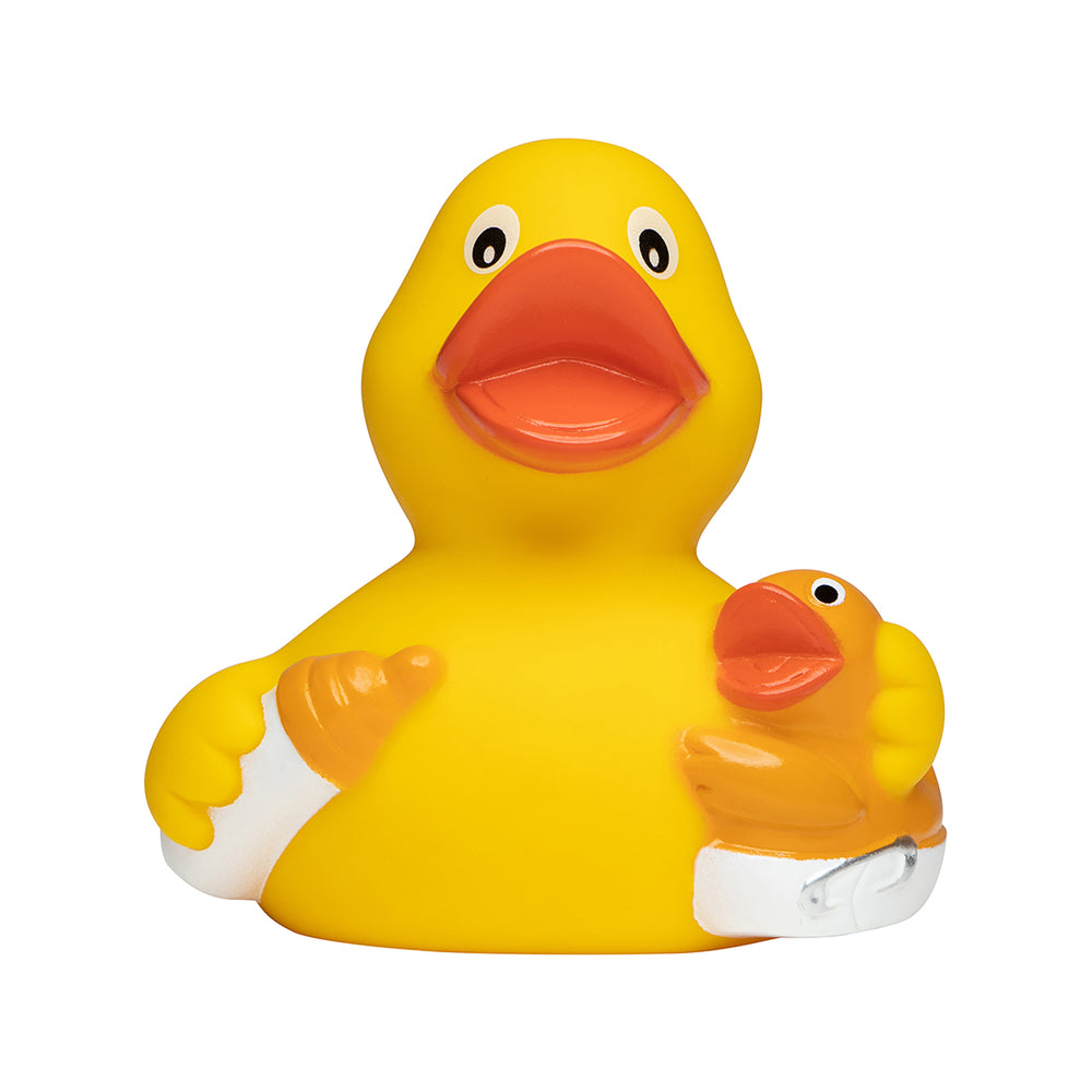 Mutter Baby Geburt Ente Badeente Quietscheente Schnabels