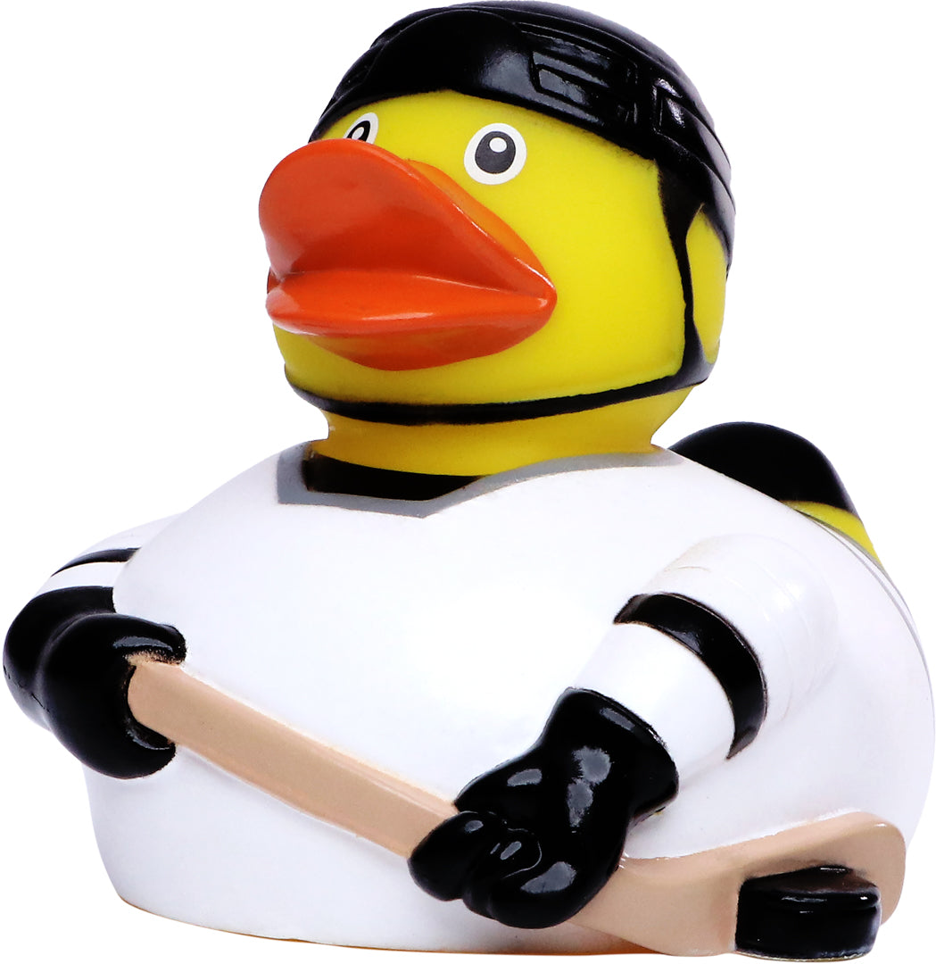 Eishockey Spieler Ente Badeente Quietscheente Schnabels