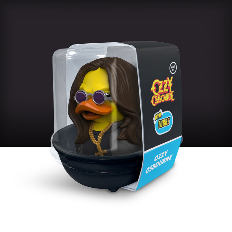 Mini Ozzy Osbourne Black Sabbath Ente Badeente Sammelfigur TUBBZ Badewannen Box