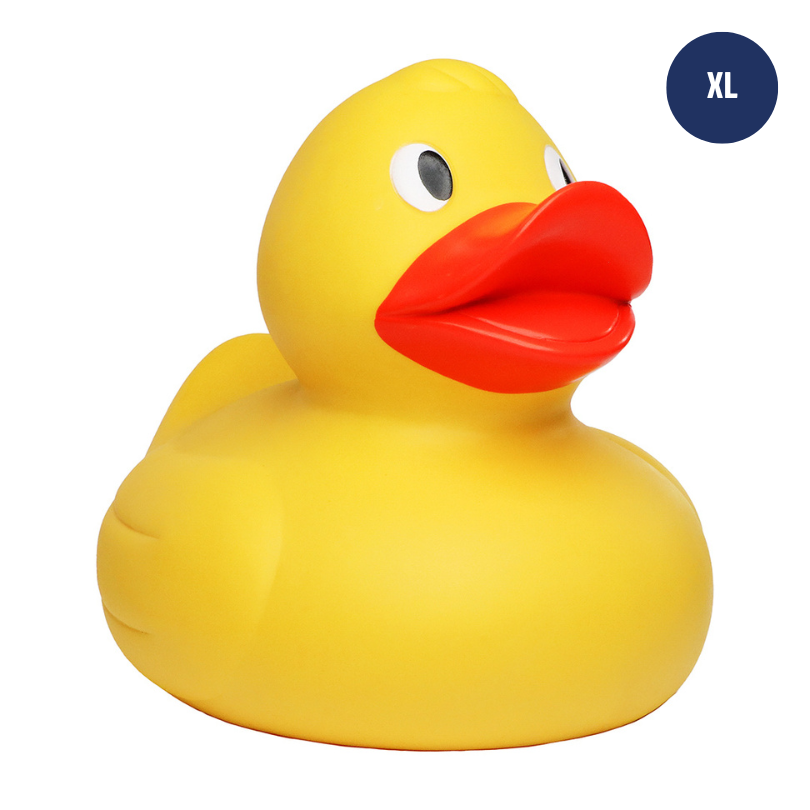 Große XL Ente Gelb Badeente mit Quietschfunktion Schnabels