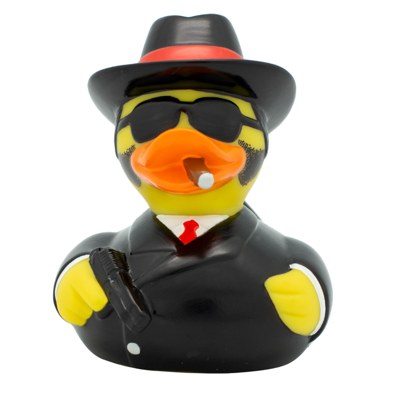 Al Capo Gangster Ente Badeente Quietscheente Lilalu