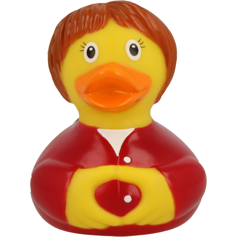 Angie Kanzlerin Ente Badeente Quietscheente Lilalu