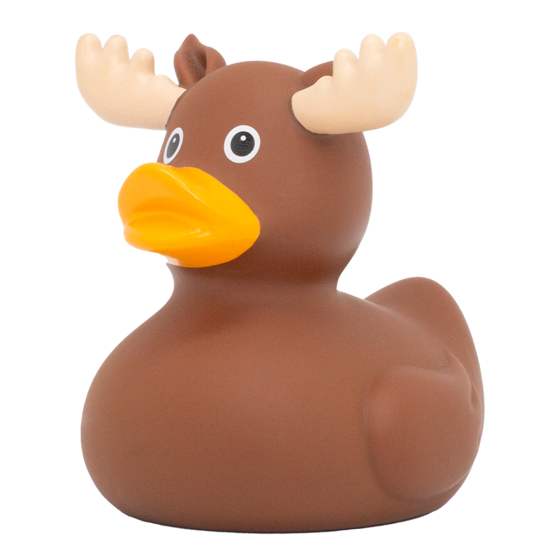 Elch Ente Badeente Quietscheente Gummiente Lilalu