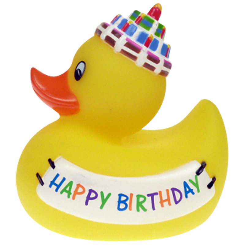 Happy Birthday Geburtstag Ente Badeente Quietscheente Factotum