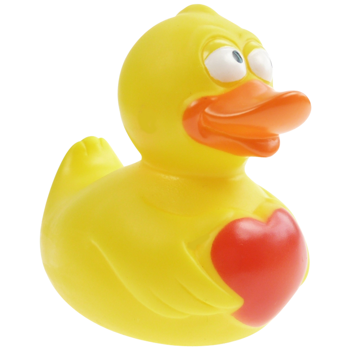 Herz Liebe Ente Badeente Quietscheente Gummiente Factotum