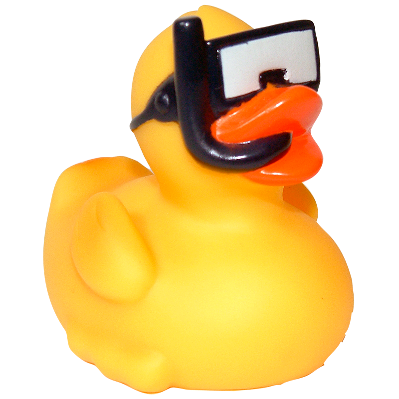 Schnorcheln Taucherbrille Ente Badeente Quietscheente Factotum