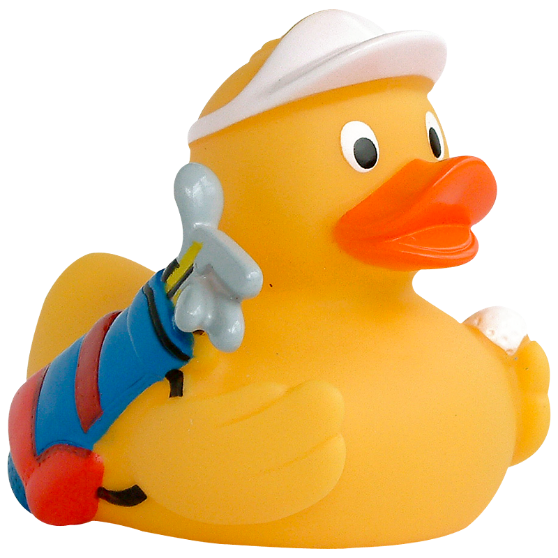 Golf Spielen Golfclub Ente Badeente Quietscheente Factotum