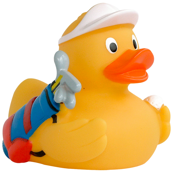 Golf Spielen Golfclub Ente Badeente Quietscheente Factotum