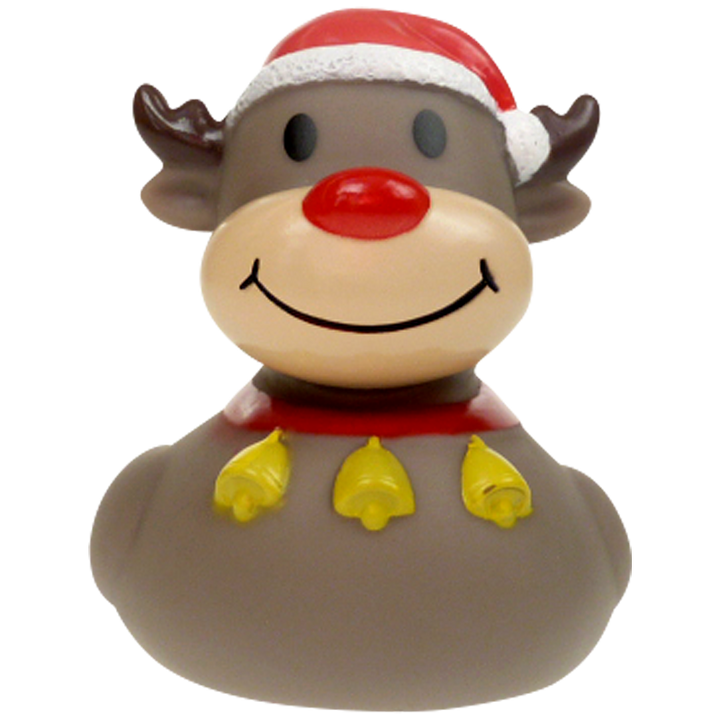 Rudi Rentier Weihnachten Ente Badeente Quietscheente Factotum