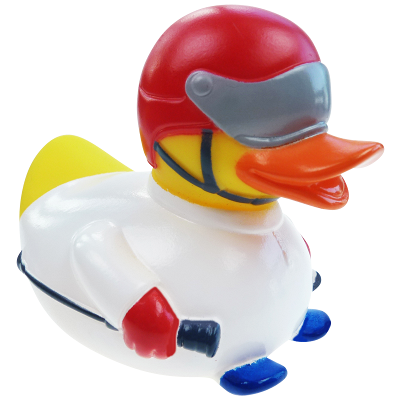 Ski Fahren Ente Badeente Quietscheente Factotum