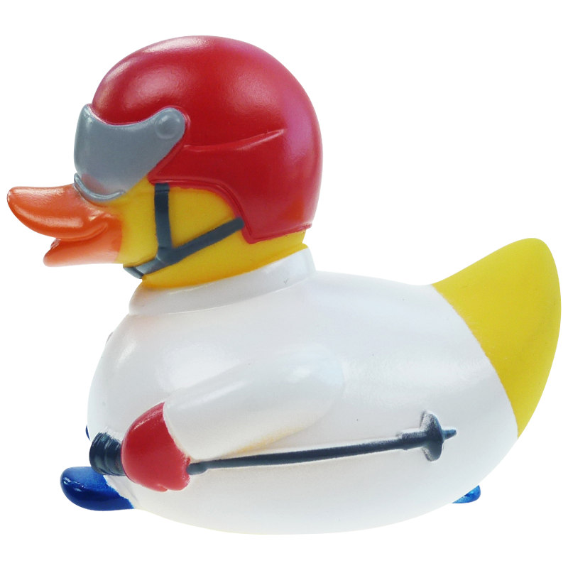 Ski Fahren Ente Badeente Quietscheente Factotum