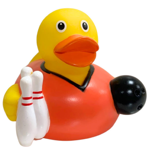 Bowling Ente Badeente Quietscheente Schnabels