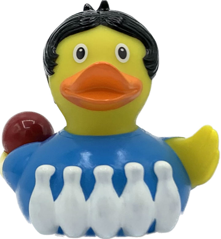 Bowling Ente Badeente Quietscheente Lilalu