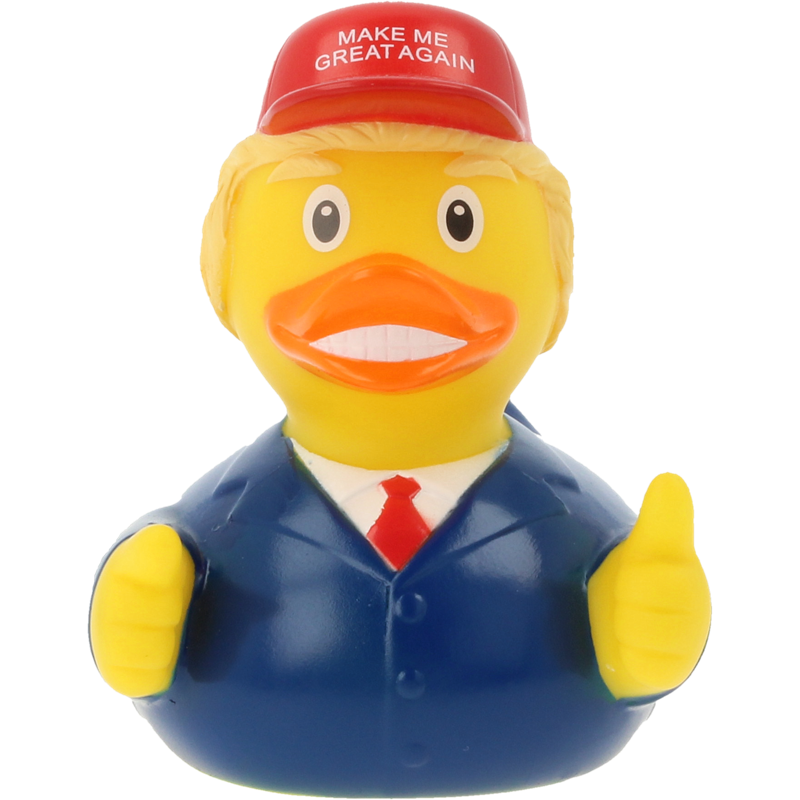 DoT Donald Great Again Badeente Quietscheente Gummiente Lilalu