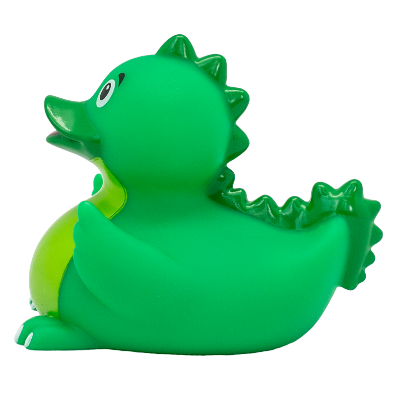 Dino Drache Ente Badeente Quietscheente Gummiente Lilalu