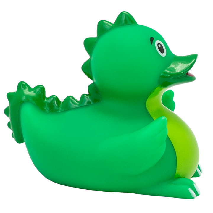 Dino Drache Ente Badeente Quietscheente Gummiente Lilalu