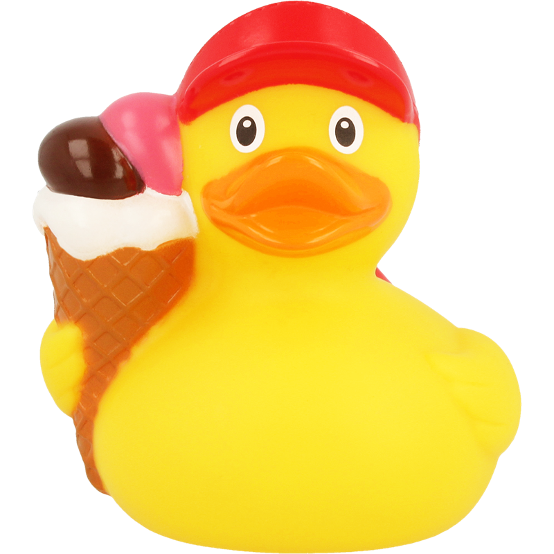 Eiscreme Eisdiele Sommerlaune Badeente Quietscheente Lilalu