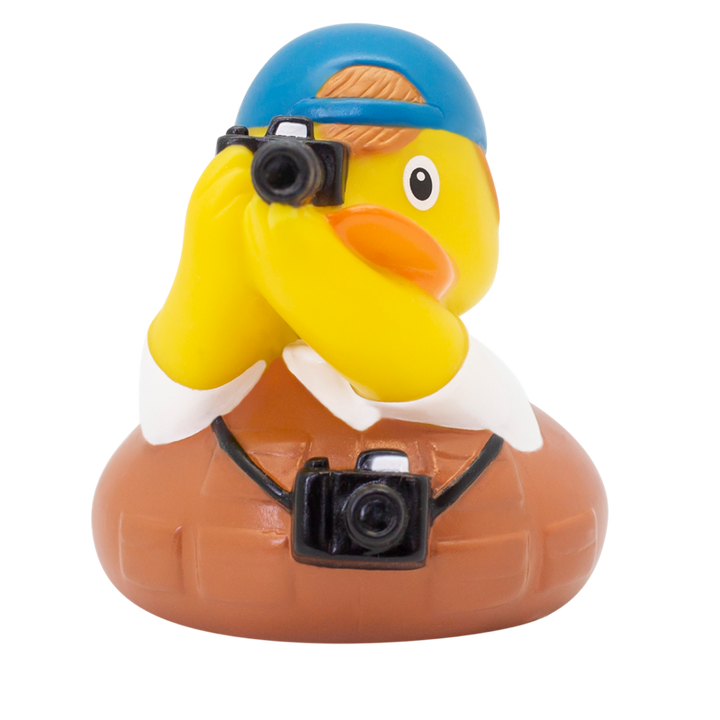 Fotograf Ente Badeente Quietscheente Gummiente Lilalu