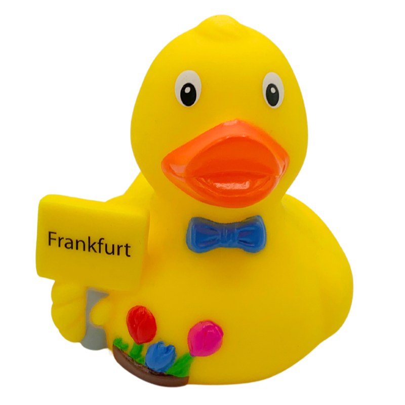 Frankfurt Stadt Ente Ortsschild Badeente Quietscheente Factotum