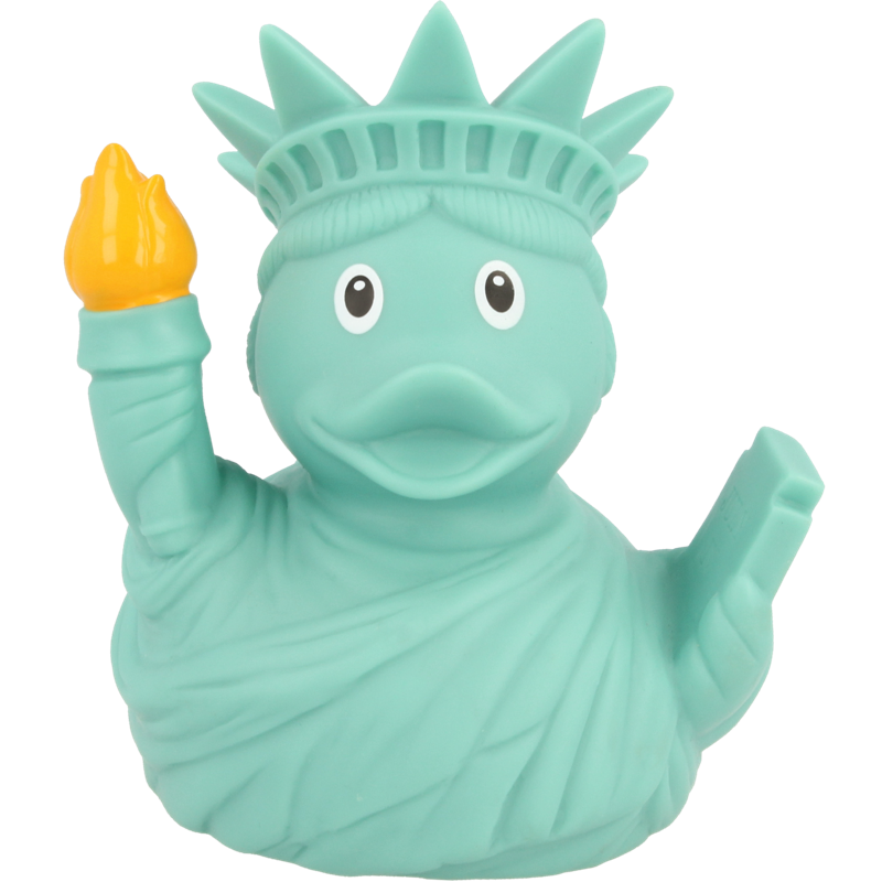 Freiheitsstatue Freedom Ente Badeente Quietscheente Gummiente Lilalu