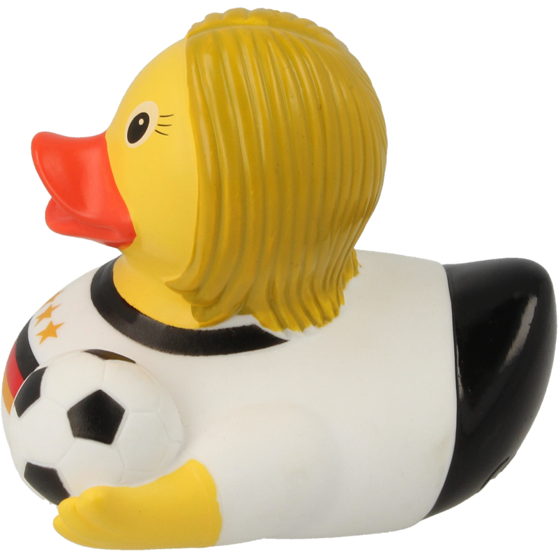 Fussballerin Nationalteam Ente Badeente Quietscheente Lilalu