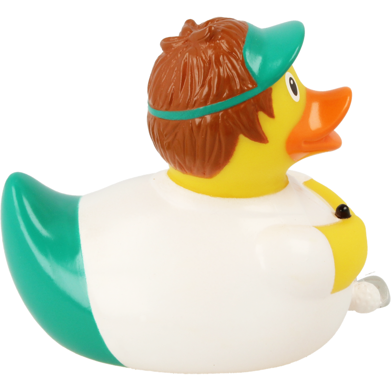 Golfer Ente Badeente Quietscheente Gummiente Lilalu
