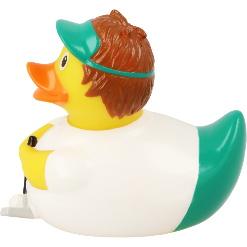 Golfer Ente Badeente Quietscheente Gummiente Lilalu