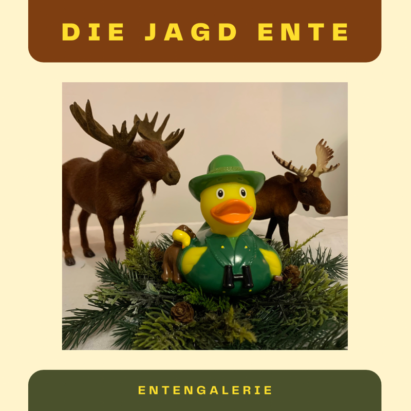 Jagd Ente Badeente Quietscheente Lilalu