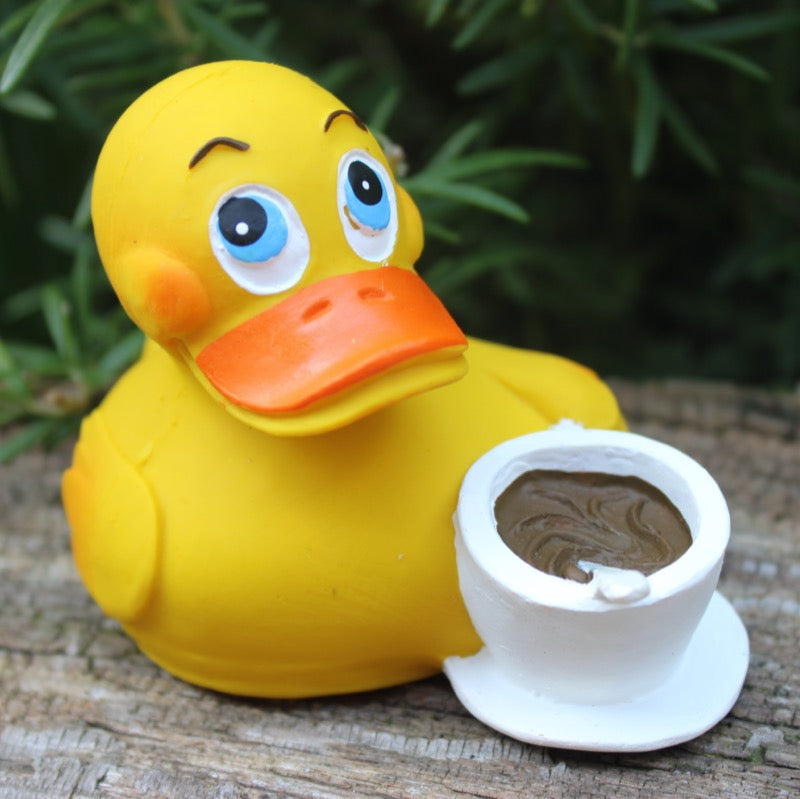 Kaffee Duck Quietscheente Badeente Lanco