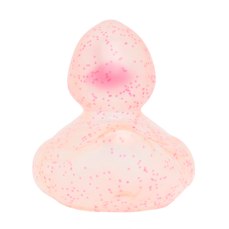 Glitzer Pink Konfetti Ente Badeente Quietscheente Gummiente Lilalu