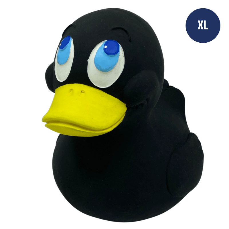 XL Duck Quietscheente Badeente Schwarz Lanco